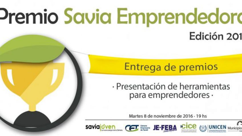 Se entregarán los premios Savia Emprendedora 2016