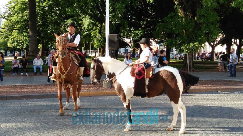 Los caballos invadieron las calles en la Fiesta del Hombre de Campo