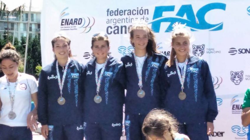 Medallas doradas para Brutti en el Sudamericano de Canotaje.