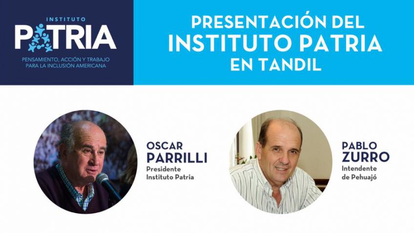 El Instituto Patria se presenta en Tandil con la presencia de Parrilli y Zurro