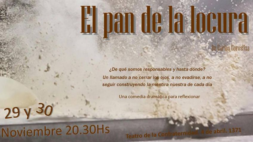 "El pan de la locura" a cargo de talleres de la Escuela Municipal de Teatro