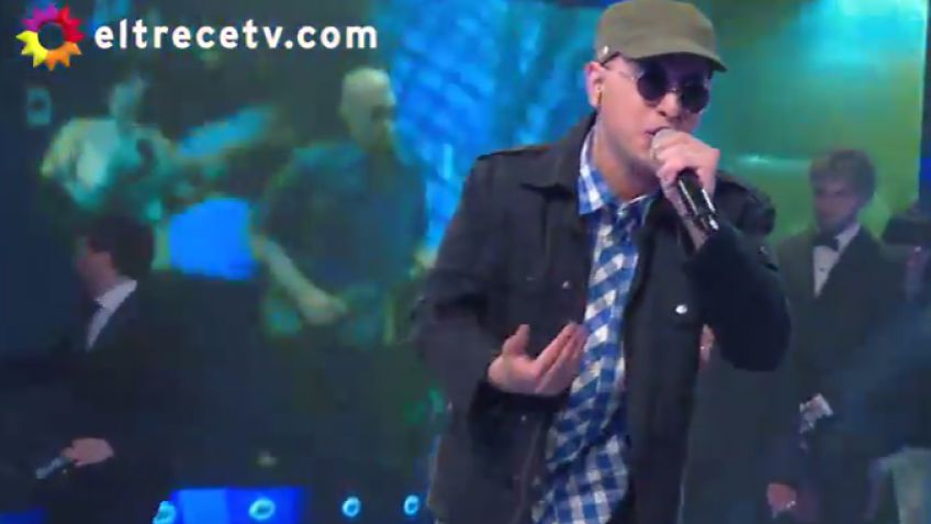 El cantante de Rey Garufa se lució en la TV