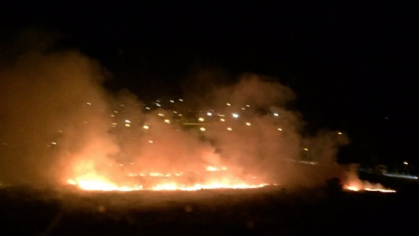 Otro importante incendio afectó pastizales 