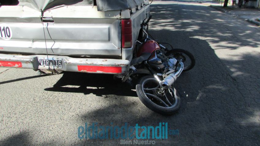 Motociclista herido en accidente de tránsito