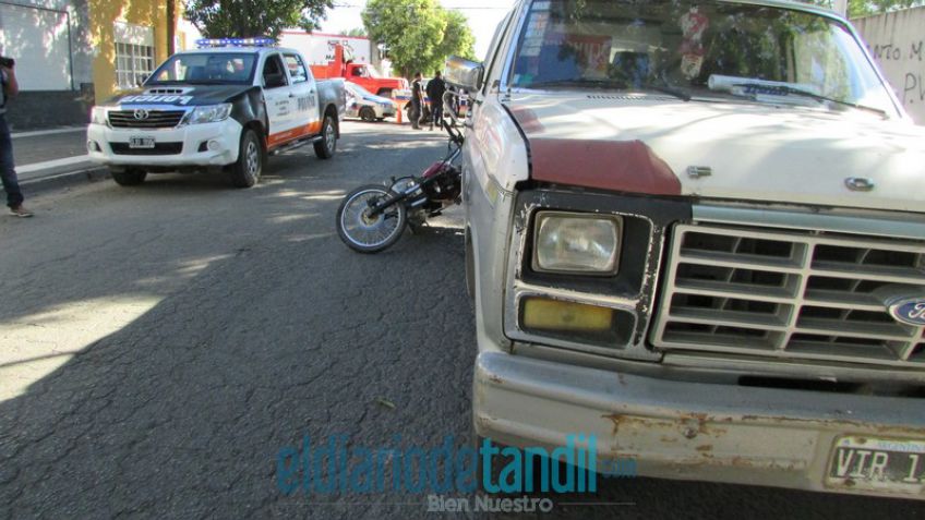 Motociclista herido en accidente de tránsito