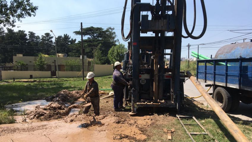 Avanzan obras de dos pozos de agua para Procrear y La Blanqueada