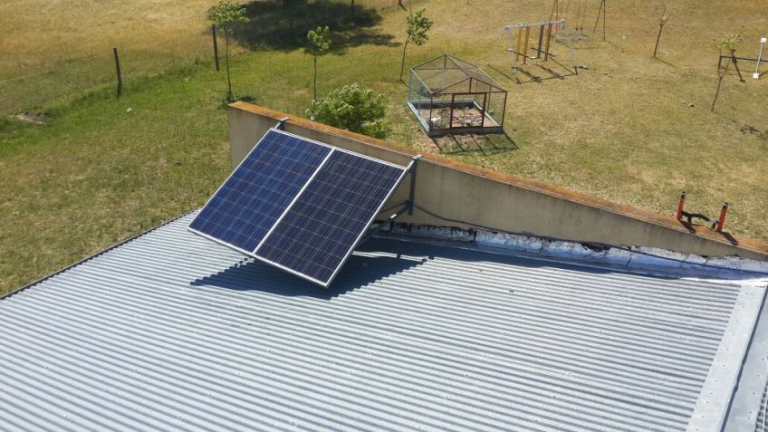 Municipio y Usina presentaron el sistema de energía solar en el jardín de Cerro Leones