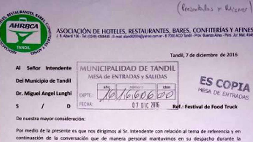 Pasó el Food Truck y hablaron los prestadores turísticos en la voz de Cerone
