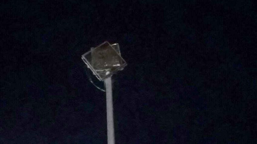 Más vandalismo: rompieron luminarias en una plaza