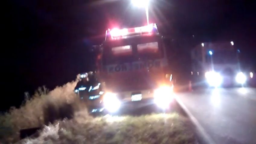 Se les cruzó un perro y volcaron: sin heridos de gravedad