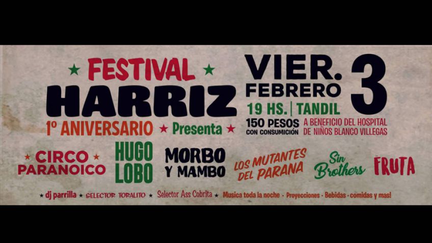 Harriz festeja y nosotros te regalamos entradas