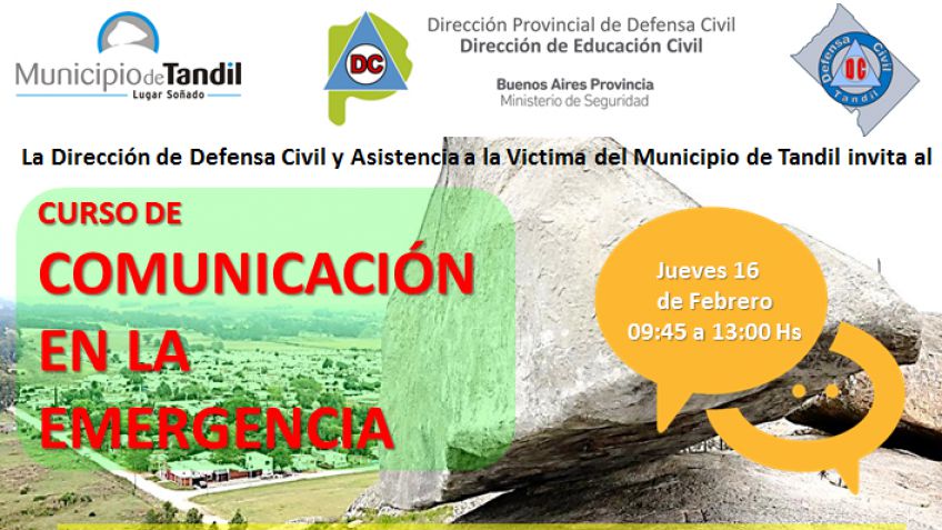 Se realizará un taller de comunicación en emergencias