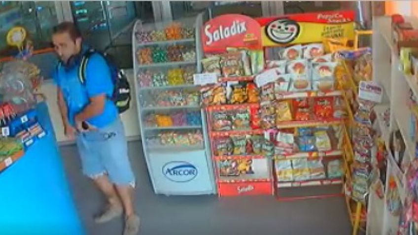 Robó dos celulares y quedó escrachado por las cámaras