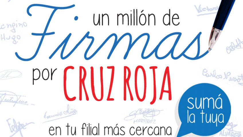 Cruz Roja Argentina se encuentra realizando la campaña nacional "1 MILLÓN DE FIRMAS"