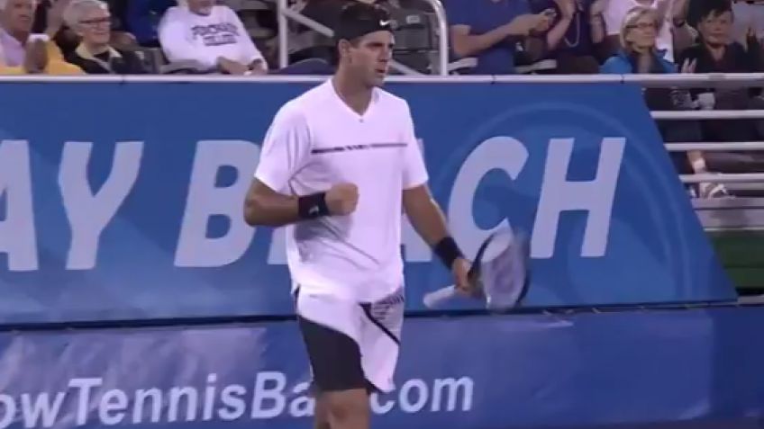 Como hace un año, Del Potro arrancó ganando en Delray Beach