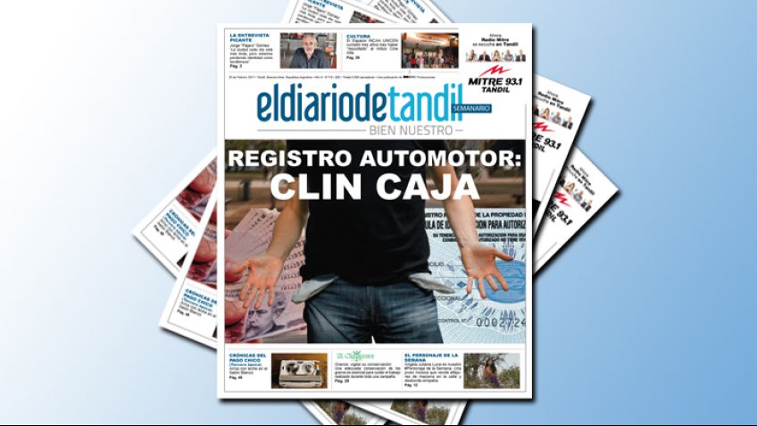 "Registro automotor: Clin Caja", la tapa del Semanario