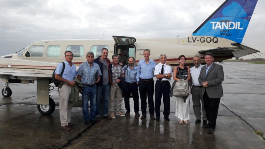 Broker Air realizó su primer vuelo y Feeney quedó más que satisfecho