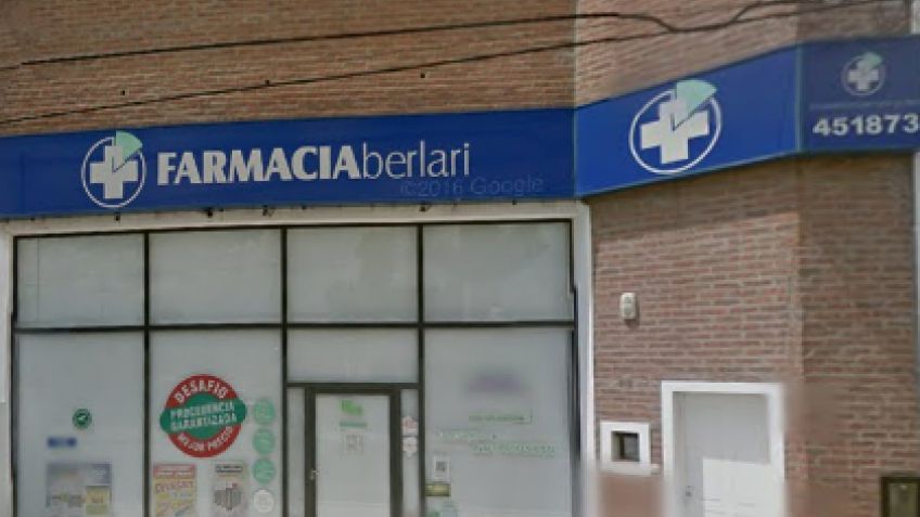 La Farmacia Berlari fue blanco de un delincuente