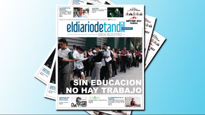 "Sin educación no hay trabajo", la tapa del Semanario