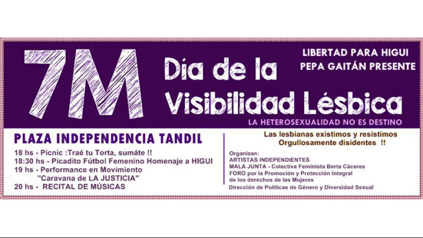 Este 7 de marzo se celebrará en Tandil el día de la visibilidad Lésbica