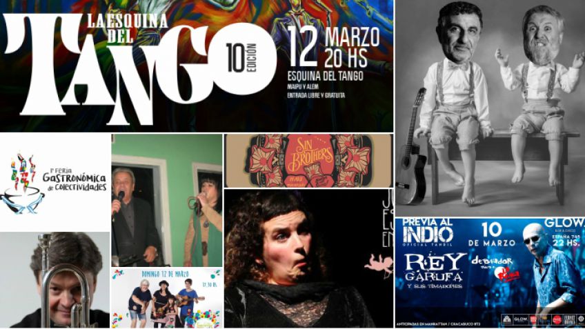La agenda de espectáculos para este fin de semana