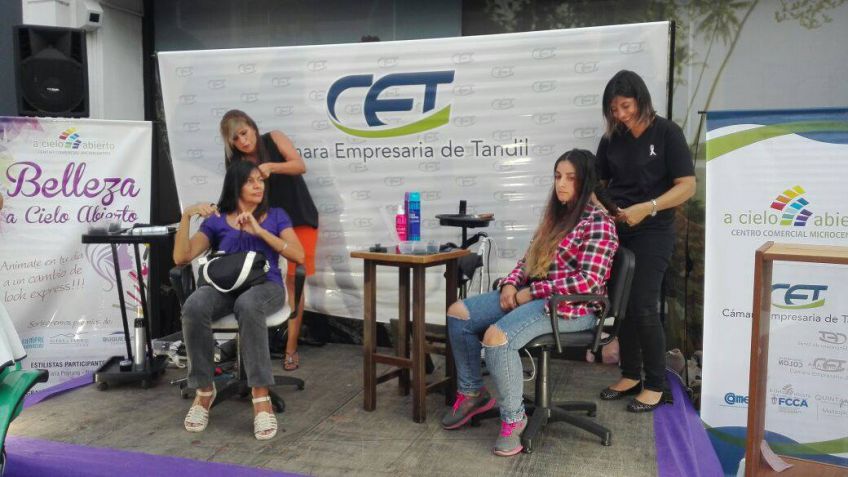 Las mujeres fueron protagonistas del centro comercial