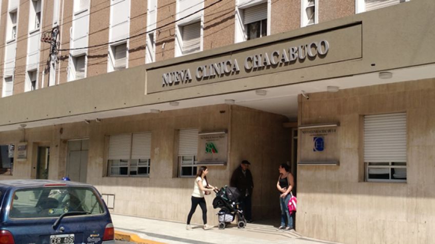 Corte de tránsito en Chacabuco, entre Belgrano y Maipú
