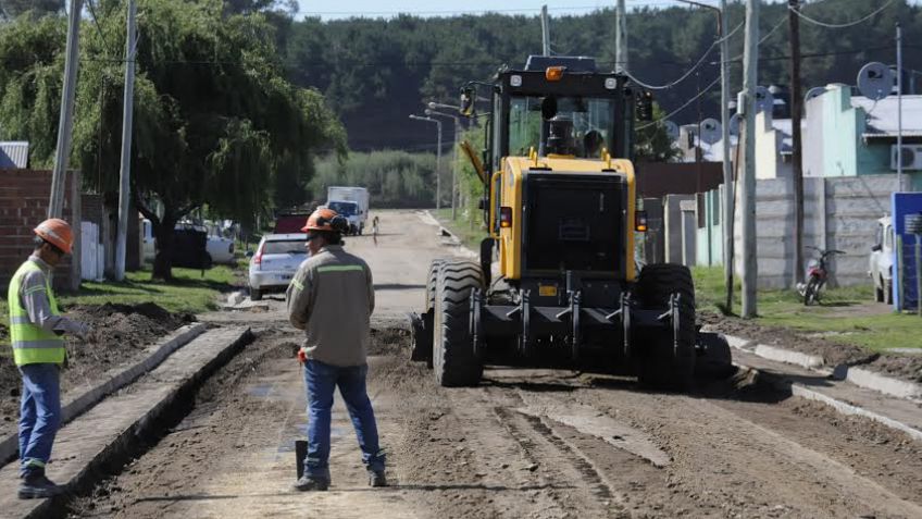 Movediza: avanzan las obras del millonario plan de urbanización integral