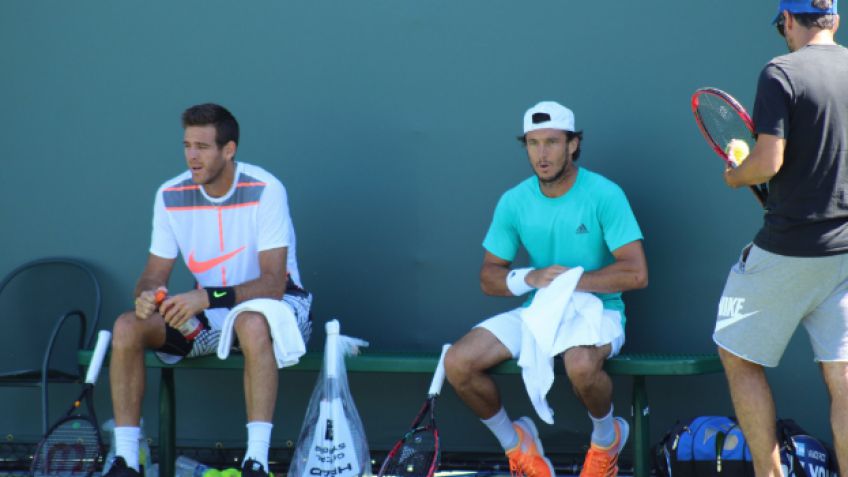 Del Potro y Mónaco entrenaron juntos en Miami