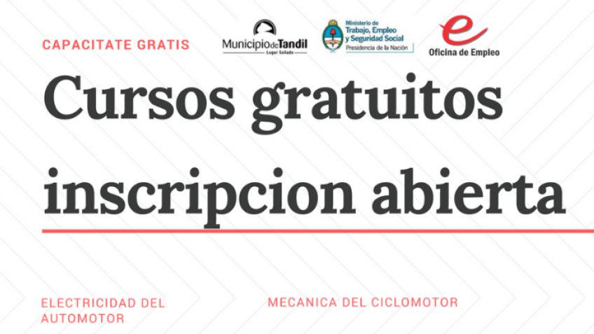 La Oficina de Empleo informa sobre distintos cursos de formación con salida laboral