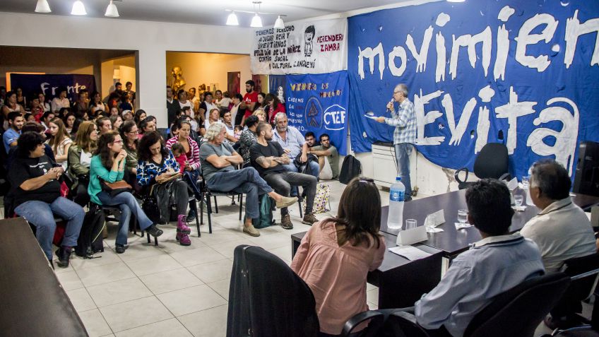 Los gremios mostraron su preocupación en el ciclo del Movimiento Evita