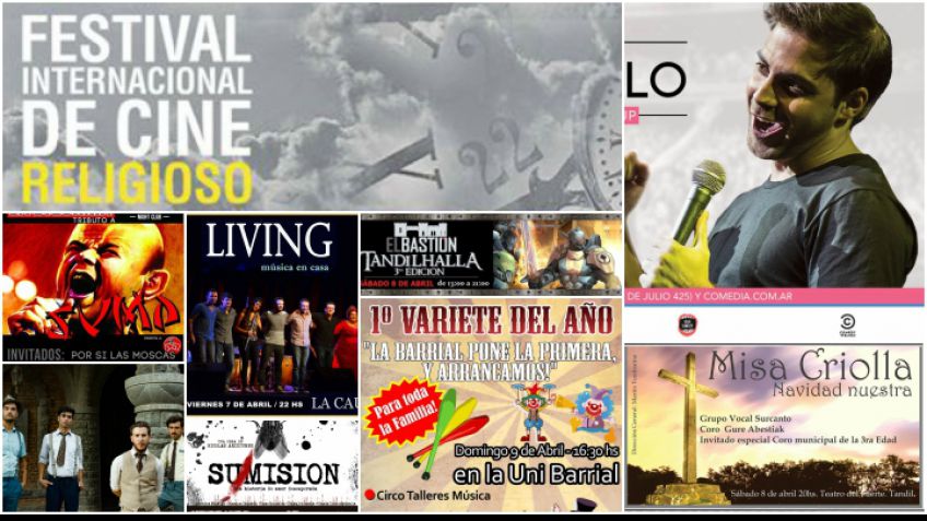 Los shows del fin de semana tandilense