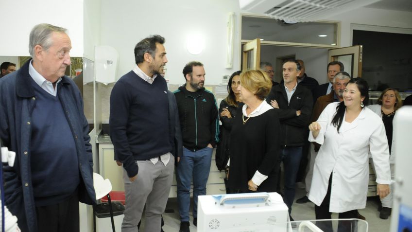 Lunghi y Zabaleta visitaron Unión y Progreso y el Hospital de Niños