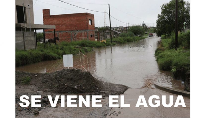 Se viene el agua