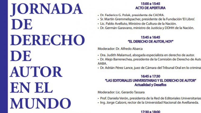 Editorial Unicen coordina panel sobre derechos de autor en FILBA