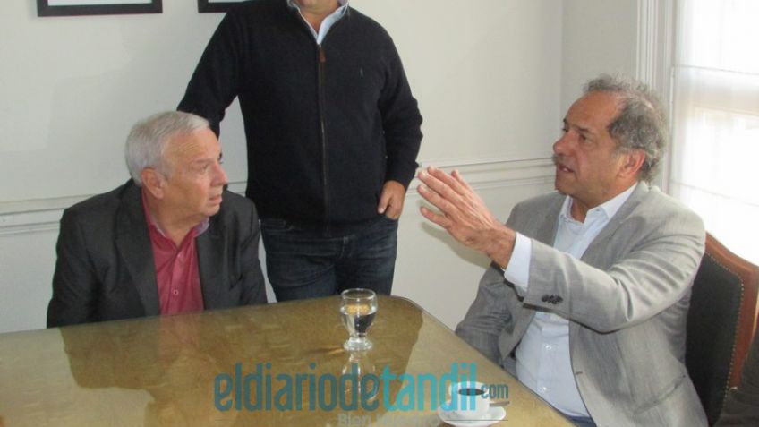 Scioli llegó a Tandil por "el compromiso permanente que tengo con la ciudad"