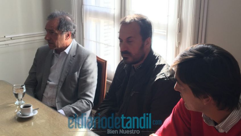 Scioli llegó a Tandil por "el compromiso permanente que tengo con la ciudad"