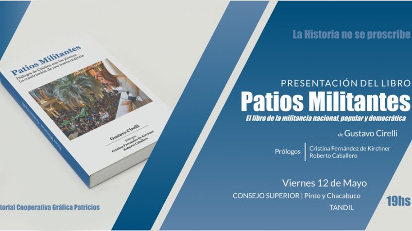 El Movimiento Evita invita a la presentación del libro "Patios militantes"