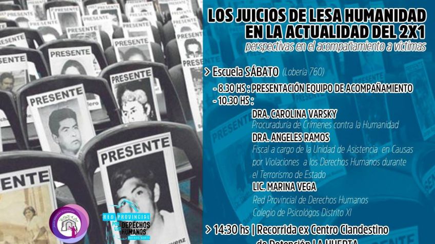 Lesa Humanidad: acompañamiento a víctimas