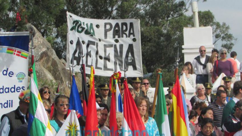 Agua en La Elena: el intendente le pidió colaboración a los vecinos para culminar la obra