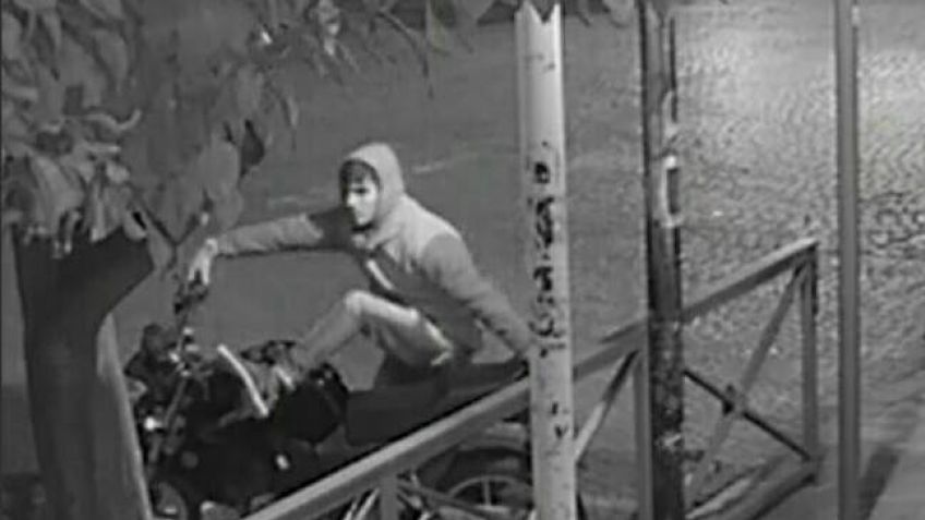 Robó una moto y quedó escrachado por las cámaras