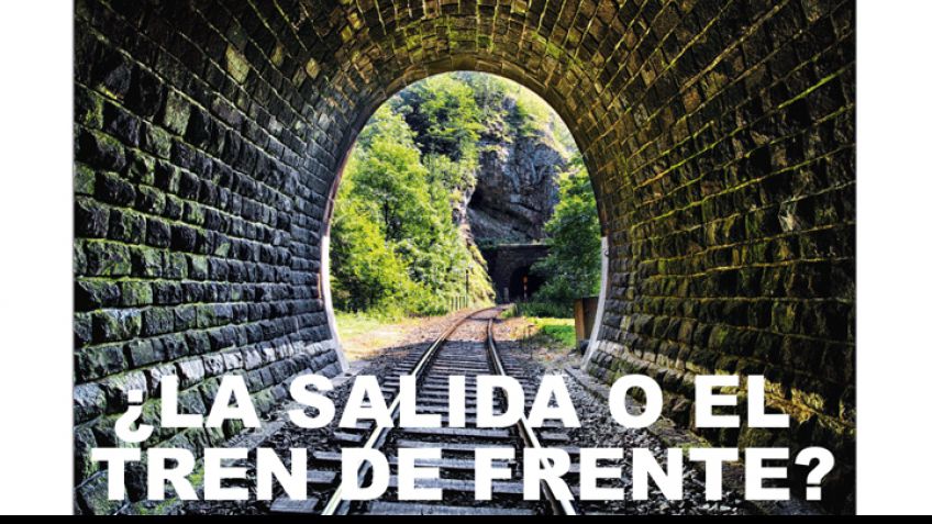 ¿La salida o el tren de frente?