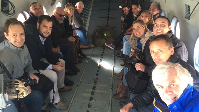 Periodistas en el aire