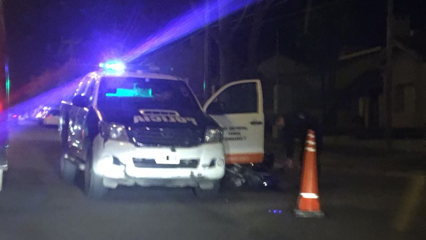 Un motociclista fue hospitalizado tras protagonizar choque con auto