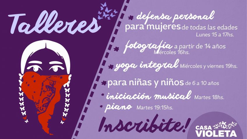 Comienzan las actividades y dictado de talleres en Casa Violeta