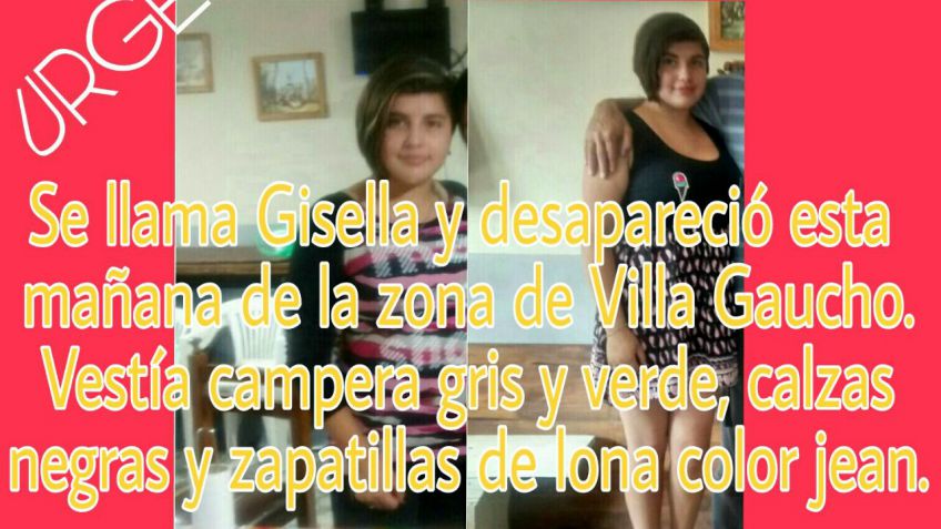 Buscan desesperadamente a Gisela 