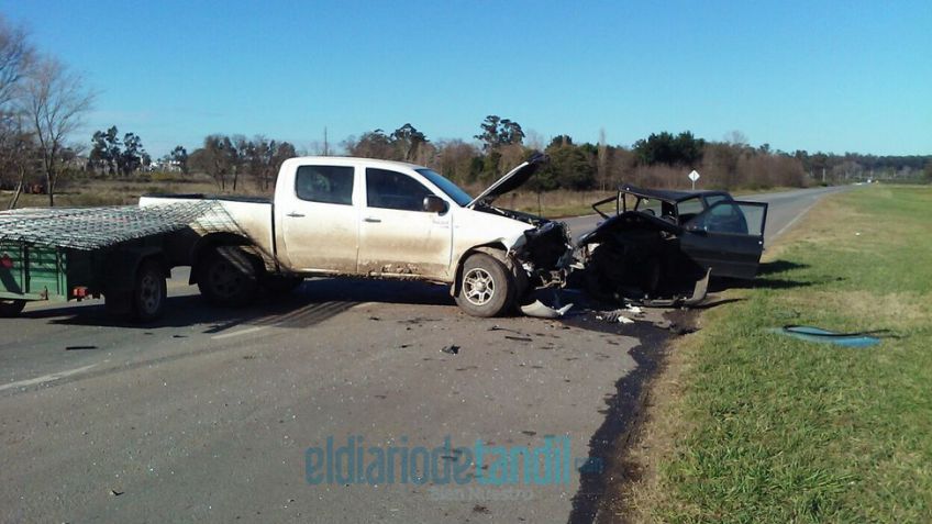 Una mujer mayor herida en fuerte choque en el acceso a Cerro Leones