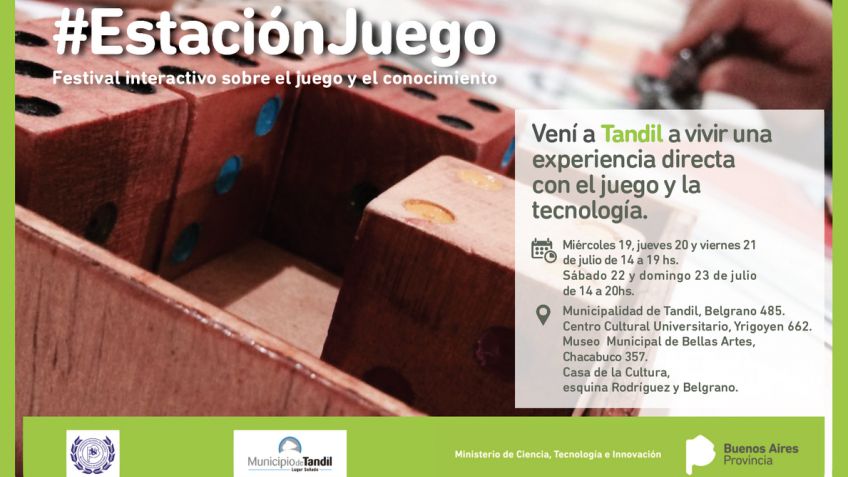 Llega a Tandil "Estaciónjuego", el festival interactivo sobre el juego y el conocimiento