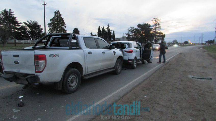 Triple choque en la Ruta 226 con heridos leves