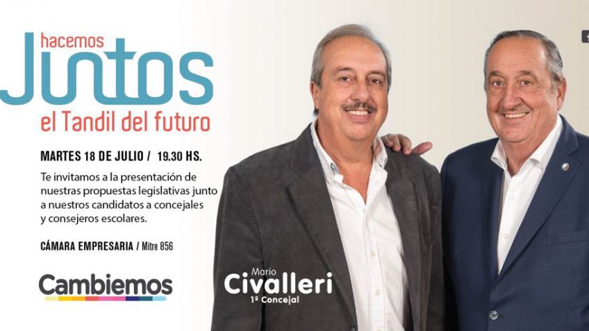 Cambiemos presenta sus propuestas y candidatos "para construir juntos el Tandil del futuro"